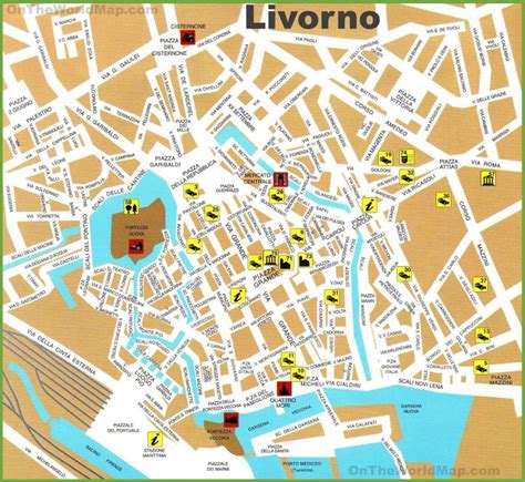 tourist map of livorno